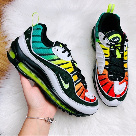 Nike Air Max 98 Olivia Kim Jamaican Colors Nike Air Max 98 Olivia Kim Jamaican Colors